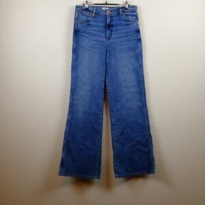 Wranglers high waist wide leg flares denim jeans size 29
